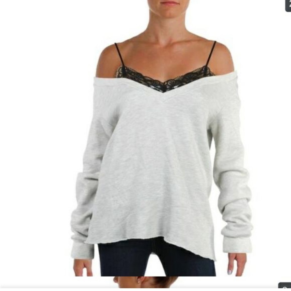 Nation LTD XS Nica sweatshirt with cami sewn in